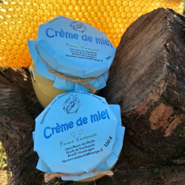 Crème de miel ferme verdoulet provence